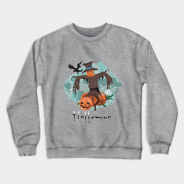 halloween scary pumpkin Crewneck Sweatshirt by sayed20